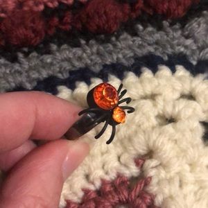 Adorable Halloween Spider Adjustable Ring